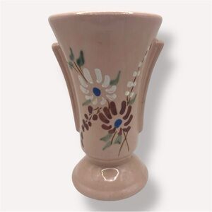 MCM McCoy Art Deco Dusty Pink Vase #257-5 Floral 5.5”